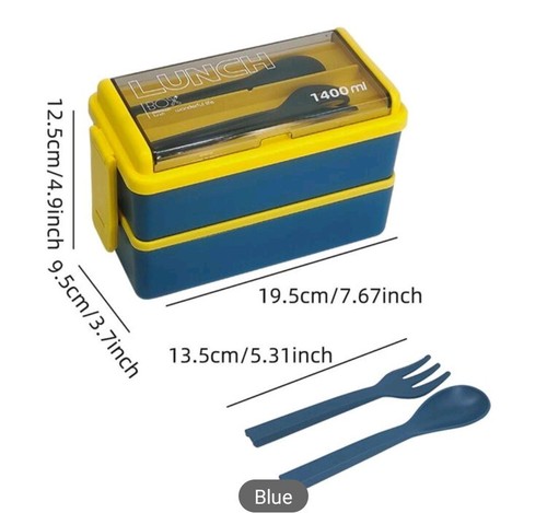 Layer lunch box with 3 - box,