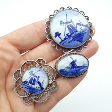 3 Vintage Delft Holland