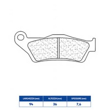 FRONT SINTERED BRAKE PADS for