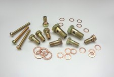 Flow divider hollow screws set