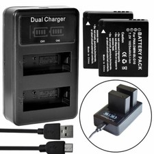 2 Battery +LCD DUAL Charger