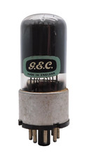 Rare GEC B65 6SN7GT Metal Base Cup Getter Valve Tube Used Tested (V62)