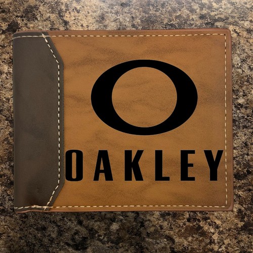 Oakley leather wallet bifold - leather,