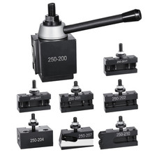 Quick Change Tool Post Set 8 Pcs Lathe Tool Holders for 10"-15" Mini Lathe