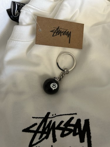 Stussy ball keychain brand - keychain,