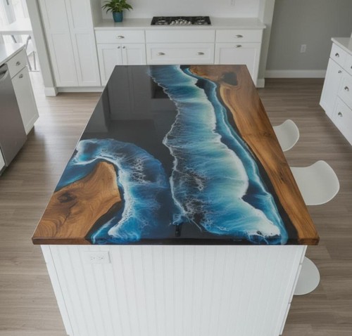Ocean epoxy kitchen - epoxy,
