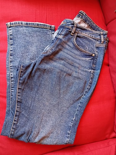 Ladies straight blue jeans - ladies,