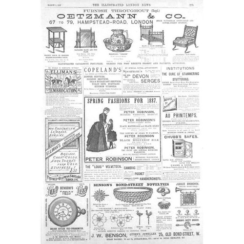 Victorian adverts furniture - adverts;,