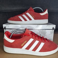 Adidas Munchen Trainers Red Size UK 8.5