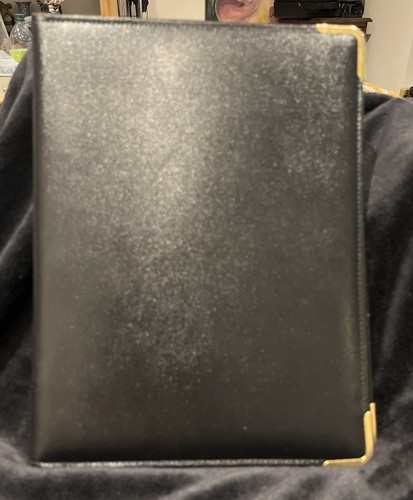 Vtg black english leather - english,