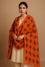 Hand Embroidered Orange