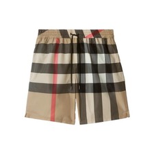 Burberry Beige Check Swim Shorts - Authentic