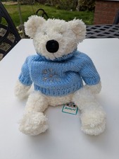 Jellycat - I Am Winter Tumbler Blue Bear Soft Toy - (White)