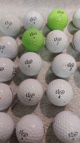 Vice golf balls - 7, various