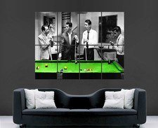 THE RAT PACK CLASSIC SNOOKER  POOL RETRO VINTAGE QALL ART LARGE IMAGE GIANT