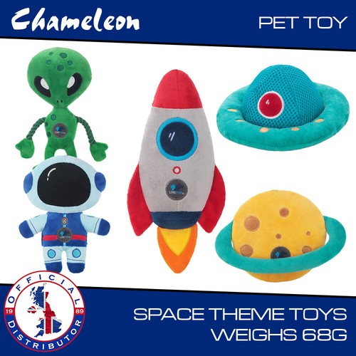 Space theme squeaky toy plush - theme,