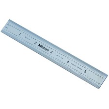 Mitutoyo Rule Rigid Engineers Stainless Steel Metal Ruler 150mm 6" Scale 182-10
