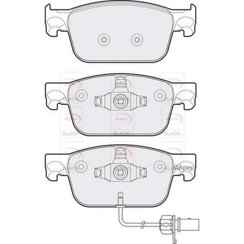 Brake pads set - brake, for