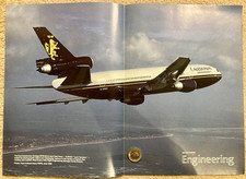 Vintage British Airways Engineering Poster - DC-10 Airliner Caledonian June 1993
