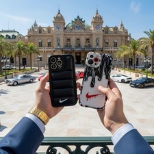 Black Puffer Case For iPhone