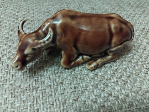 Ceramic figure bull - a,
