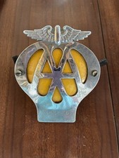 Vintage Car AA Badge Chrome