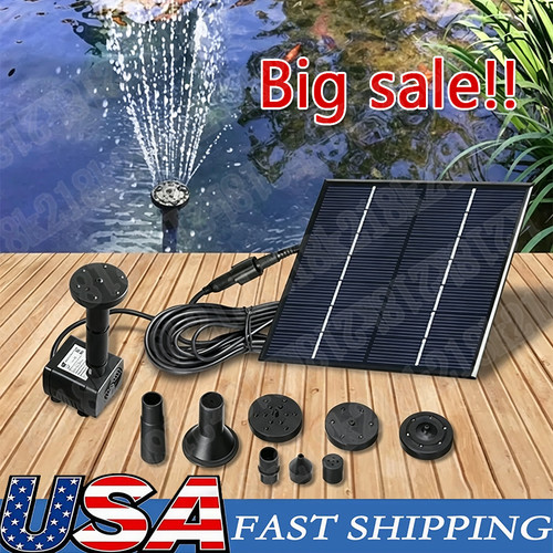 Solar power fountain - solar,
