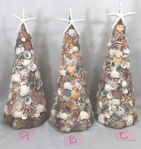 Seashell topiary tree starfish - seashell,