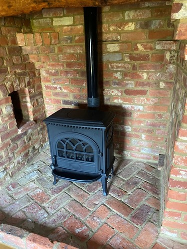 Jøtul black gas stove - black,