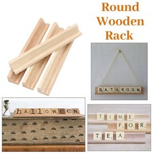 Wooden Round Small Large Rack Tile Holder Mah Jongg Replacement Arts & Crafts