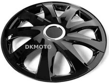 16" Wheel Trims Hub Caps Covers 4x16 For Vito Sprinter 2006-On Black With Badges