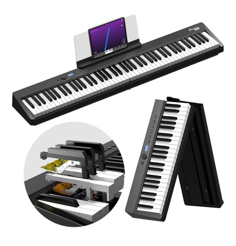 Foldable piano key weighted - foldable,