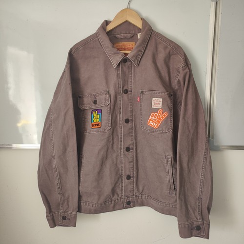Levi trucker jacket maroon - levi's,
