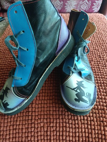 Witchy handmade vintage boots - witchy,
