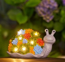 Solar Snail Garden Ornament