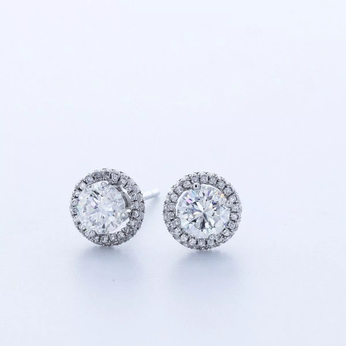Stud earrings solid - stud, 14k