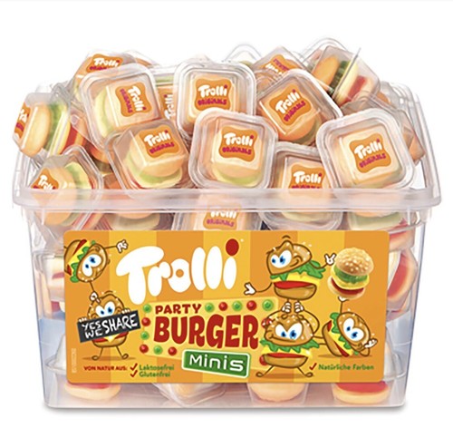 Trolli party burger mini - party,