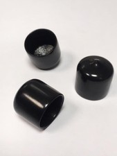 20mm End Caps, End Covers for Tubes, Rods & Threads, rubber plastic (18mm long)