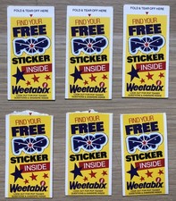 6 Weetabix Trade cards Pop