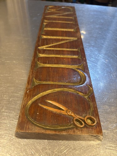 Vintage hand carved - hand-carved, wooden
