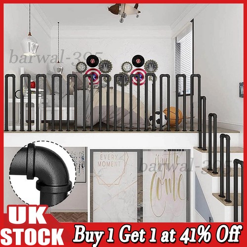Shaped iron stair handrail - u-shaped,