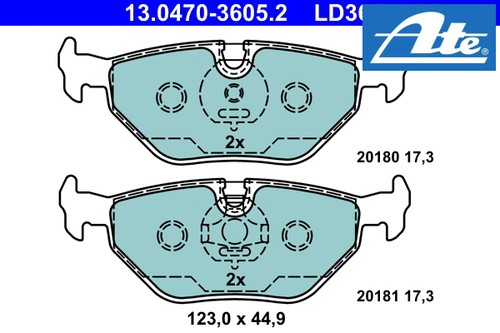 Rear brake pads - brake,