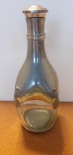 Vintage Pewter & Glass Decanter,  Elaine Du Manoir
