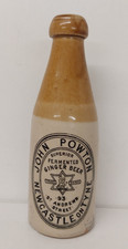 John Powton Newcastle On Tyne Pictorial Fermented Ginger Stout Bottle