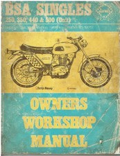 BSA 250 350 440 500 B25 B40 B44 B50 C15 C25 (1958-72) OWNERS WORKSHOP MANUAL