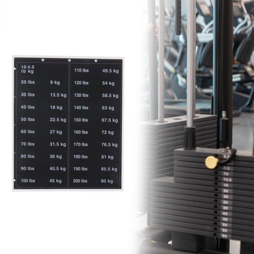 Weight stack labels 5kg to - stack,