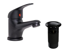Matt Black Basin Mixer Tap &