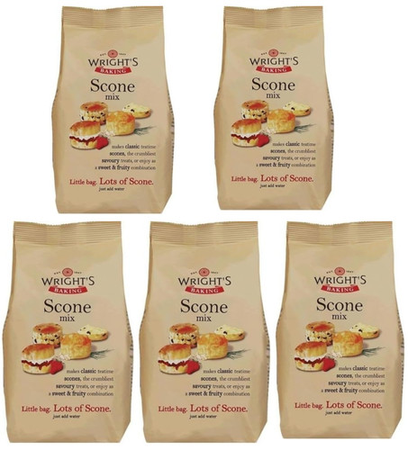 Wrights scone mix 5x500g - mix,