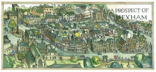 Print hexham - print, of