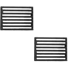  2 Pieces Metal Stove Grate Burning Channel Fire Grates for Open Fires